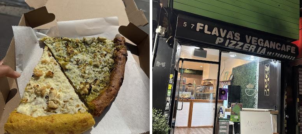 Flava's vegan Pizzeria & Cafe Menu