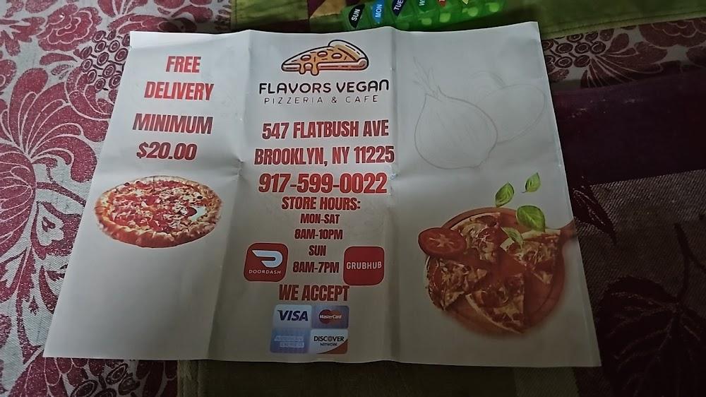 Flava's vegan Pizzeria & Cafe Menu image 3